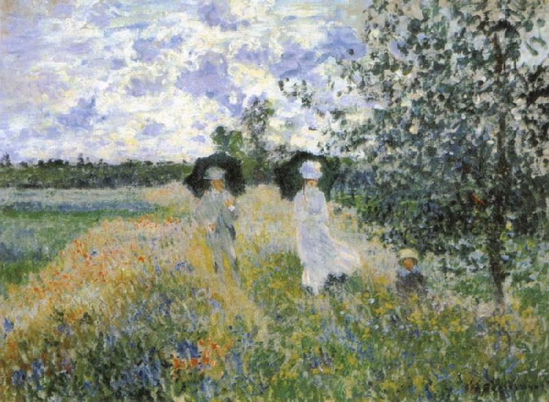 Claude Monet A walk near Argenteuil china oil painting image